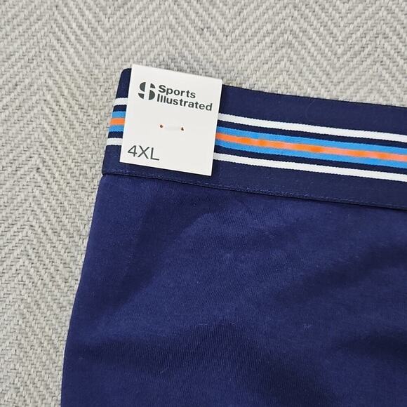 Sports Illustrated Men's Stretch Comfort Waist Shorts 4XL Blue NWT 6" Inseam - Picture 5 of 14